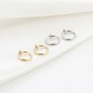 JE15848 - SILVER - Clip oorbellen