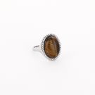 JE18688 - TIGER EYE/SILVER