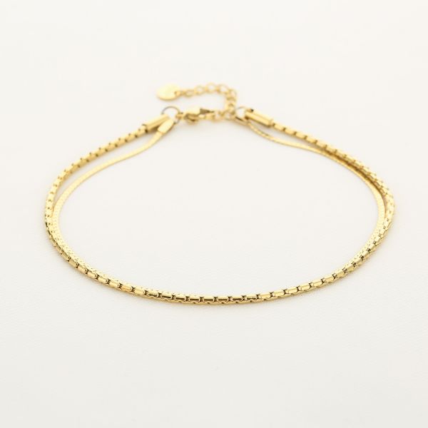 JE15042 - GOLD - ENKELBANDJE