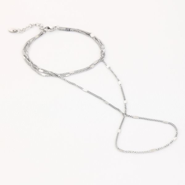 JE17299 - SILVER - HAND ARMBAND/KETTING