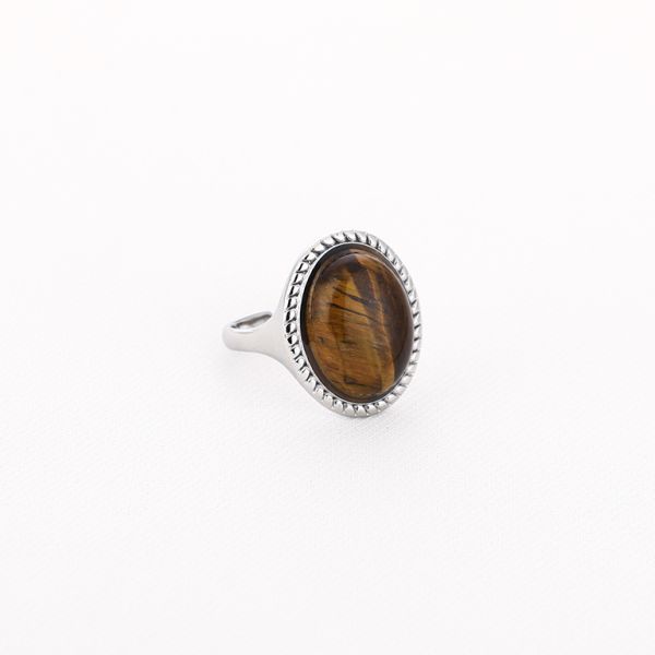 JE18688 - TIGER EYE/SILVER