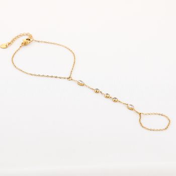 JE19752 - GOLD - HAND ARMBAND/KETTING