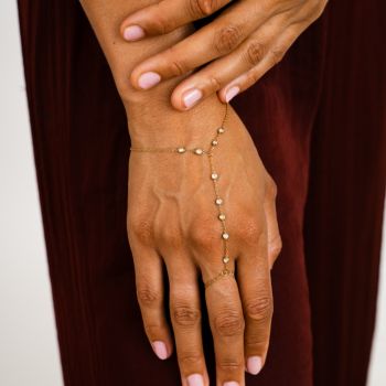JE19751 - GOLD - HAND ARMBAND/KETTING