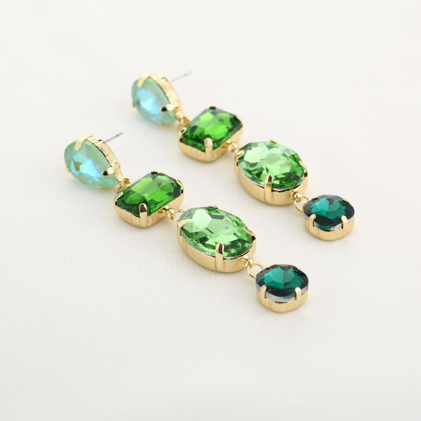 JE14728 - GREEN - Goldplated