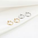 JE15848 - SILVER - Clip oorbellen