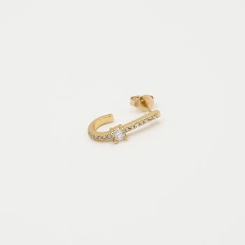 JE13007 - GOLD/WHITE - Goldplated