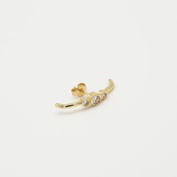 JE13008 - GOLD/WHITE - Goldplated
