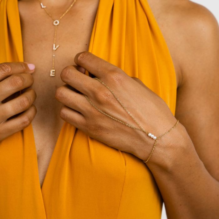 JE17302 - GOLD - HAND ARMBAND/KETTING